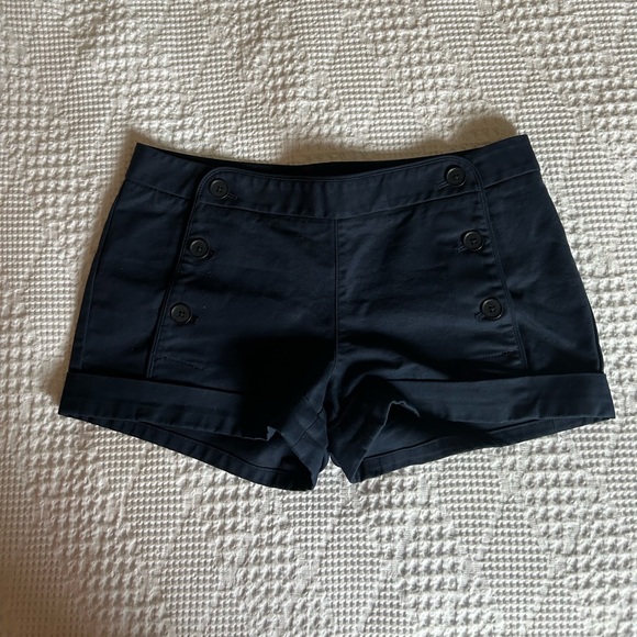 *SALE* aritzia navy button shorts - Picture 3 of 3